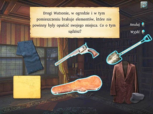 Another riddle, concerning missing items in room and garden, appears - Search a Henrys Room | Robbery in Kensington Gardens - Robbery in Kensington Gardens - The Testament of Sherlock Holmes Game Guide