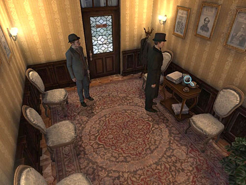Take a look on a table under the wall: there is a cup of warm coffee - Get Rid of a Secretary | O. Farleys Office - O. Farleys Office - The Testament of Sherlock Holmes Game Guide