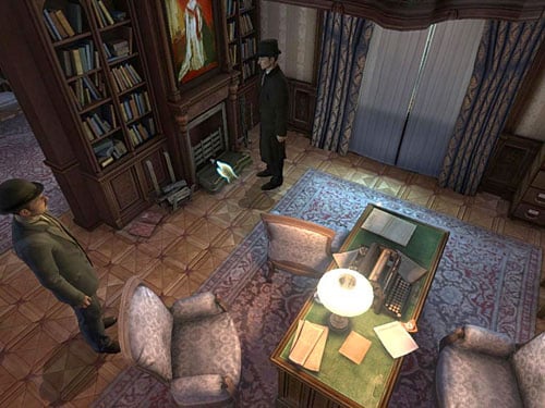 Take a look at a fireplace - Discover what Had Happened in Farleys Office before You Arrived | O. Farleys Office - O. Farleys Office - The Testament of Sherlock Holmes Game Guide