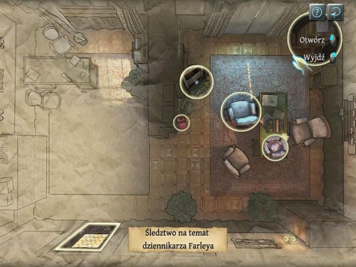 Click on a cabinet file and choose - Fourth Deduction Table | O. Farleys Office - O. Farleys Office - The Testament of Sherlock Holmes Game Guide