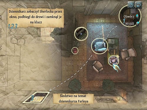 After clicking a cigar in the ashtray choose - Fourth Deduction Table | O. Farleys Office - O. Farleys Office - The Testament of Sherlock Holmes Game Guide