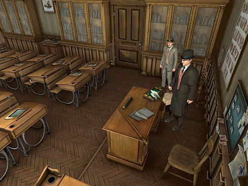 Notice also a interesting box on the right side of desk - Open lady Becketts Box | Explosion in Becketts Residence - Explosion in Becketts Residence - The Testament of Sherlock Holmes Game Guide