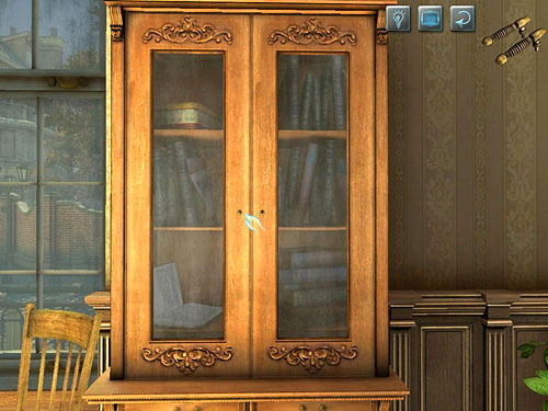 Go to the cupboard and install a handle - Find James Desk and Open a Cupboard | Explosion in Becketts Residence - Explosion in Becketts Residence - The Testament of Sherlock Holmes Game Guide