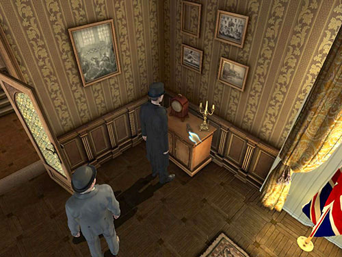 Take the third rowlock from a table below - Search Judges Office | Explosion in Becketts Residence - Explosion in Becketts Residence - The Testament of Sherlock Holmes Game Guide