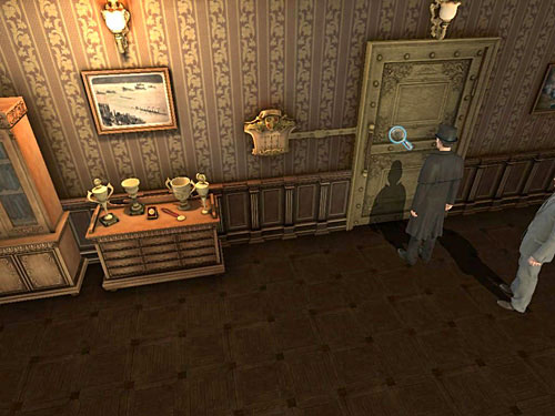 Get interested in door opposite the desk - Get to Judges Secret Room | Explosion in Becketts Residence - Explosion in Becketts Residence - The Testament of Sherlock Holmes Game Guide