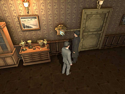 Examine the Coat of Arms on the left - Get to Judges Secret Room | Explosion in Becketts Residence - Explosion in Becketts Residence - The Testament of Sherlock Holmes Game Guide