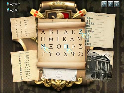 So click on the three clean parts of sheet and Greek alphabet appears - Get to Judges Secret Room | Explosion in Becketts Residence - Explosion in Becketts Residence - The Testament of Sherlock Holmes Game Guide