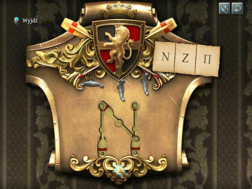 To make N, double click a middle hole, to which middle row is attached - Get to Judges Secret Room | Explosion in Becketts Residence - Explosion in Becketts Residence - The Testament of Sherlock Holmes Game Guide