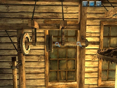 Go forward and check a millstone and its mechanism opposite to the entrance - Search an Attic | A Fire in Sawmill - A Fire in Sawmill - The Testament of Sherlock Holmes Game Guide