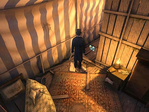 Go deeper inside and via a narrow passage to the next room - Open a Secret Box | A Grand Final in the Fun Fair - A Grand Final in the Fun Fair - The Testament of Sherlock Holmes Game Guide