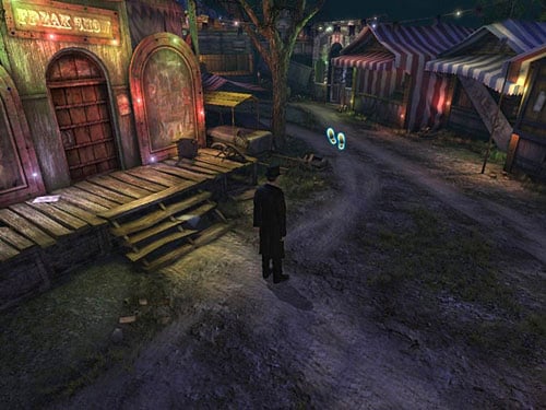 Then return to place from where Holmes hid before a guard (right, when facing an entrance) - Take Care of the Second Guard | A Grand Final in the Fun Fair - A Grand Final in the Fun Fair - The Testament of Sherlock Holmes Game Guide