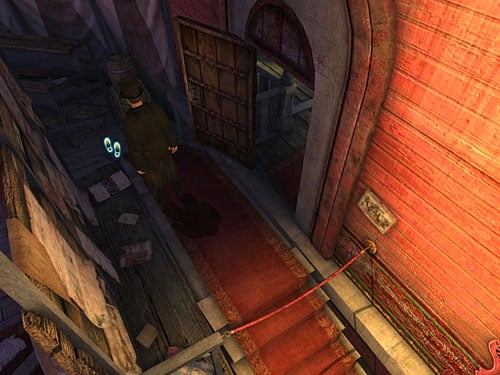 Enter the building and climb down the right side of stairs, then head to the scene - Eliminate the Prince Woodville | A Grand Final in the Fun Fair - A Grand Final in the Fun Fair - The Testament of Sherlock Holmes Game Guide