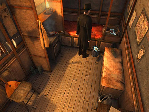 Go to the end of this room - Discover Anarchists Plans | A Grand Final in the Fun Fair - A Grand Final in the Fun Fair - The Testament of Sherlock Holmes Game Guide