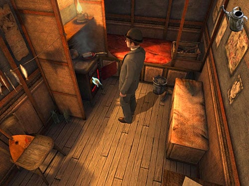 Then, use a water can on it - Get to the Anarchists workshop | A Grand Final in the Fun Fair - A Grand Final in the Fun Fair - The Testament of Sherlock Holmes Game Guide