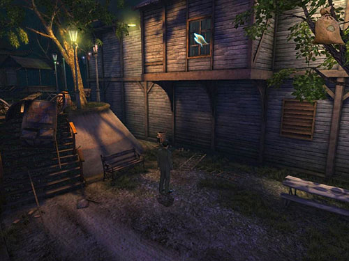 When you get there, throw a marble at the window - Find Bombs | A Grand Final in the Fun Fair - A Grand Final in the Fun Fair - The Testament of Sherlock Holmes Game Guide