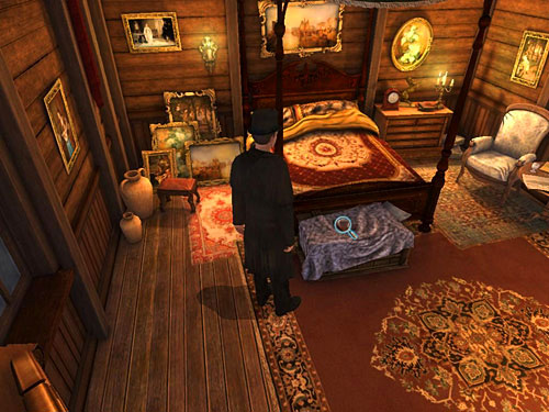 Holmes, who got inside the Haunted House, states that he is inside Moriartys bedroom - Open the Gun Case | A Grand Final in the Fun Fair - A Grand Final in the Fun Fair - The Testament of Sherlock Holmes Game Guide