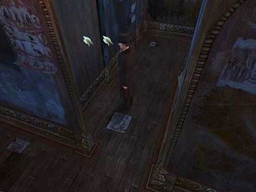 Enter the corridor opposite to the rope and look at a moving side at the beginning (on left) - Get to the Other Side of Gallery | A Grand Final in the Fun Fair - A Grand Final in the Fun Fair - The Testament of Sherlock Holmes Game Guide