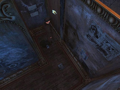 Later on, turn left and enter a dead-end and push a partition on the right - Get to the Other Side of Gallery | A Grand Final in the Fun Fair - A Grand Final in the Fun Fair - The Testament of Sherlock Holmes Game Guide