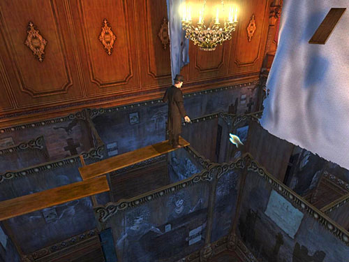 Enter the next plank and click the closest partition - Get to the Other Side of Gallery | A Grand Final in the Fun Fair - A Grand Final in the Fun Fair - The Testament of Sherlock Holmes Game Guide