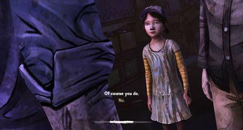 If you took Clementine with you, she will ask if she also has the right to vote - Chapter 5: Georgias Last City - Meds & Escape | Episode IV: Around Every Corner - Episode IV: Around Every Corner - The Walking Dead Game Guide