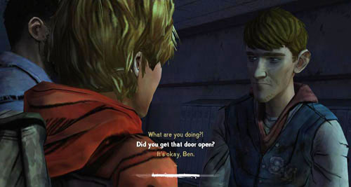 No matter how the conversation developed, youll both go to the classroom - Chapter 5: Georgias Last City - Meds & Escape | Episode IV: Around Every Corner - Episode IV: Around Every Corner - The Walking Dead Game Guide