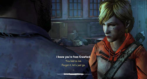 Exit the nurses room (Use: Hallway Door), go to the fork, and then in the direction of the classroom - Chapter 5: Georgias Last City - Meds & Escape | Episode IV: Around Every Corner - Episode IV: Around Every Corner - The Walking Dead Game Guide