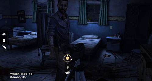 You, Vernon and Christa will start watching the second tape straight away - Chapter 5: Georgias Last City - Meds & Escape | Episode IV: Around Every Corner - Episode IV: Around Every Corner - The Walking Dead Game Guide