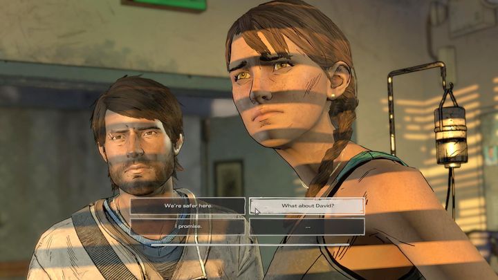 After a short walk around the town, you will finally meet Kate in the hospital - The Walking Dead: A New Frontier: Chapter 2 - Building for Tomorrow - The Walking Dead: A New Frontier: Episode 3 Above the Law - The Walking Dead: The Telltale Series - A New Frontier Game Guide