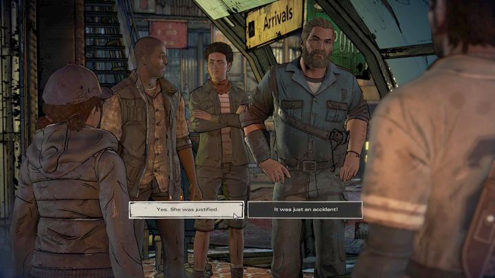 The third important choice takes place in Prescott - The Walking Dead: A New Frontier: Important choices Ties that Bind - Part 1 - The Walking Dead: A New Frontier: Episode 1 Ties that Bind - Part 1 - The Walking Dead: The Telltale Series - A New Frontier Game Guide