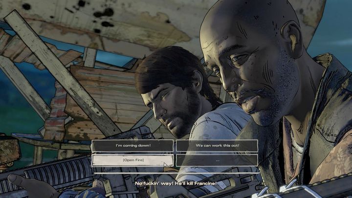 Your second important choice is at the beginning of the second chapter - The Walking Dead: A New Frontier: Important choices Ties that Bind - Part 2 - The Walking Dead: A New Frontier: Episode 2 Ties that Bind - Part 2 - The Walking Dead: The Telltale Series - A New Frontier Game Guide