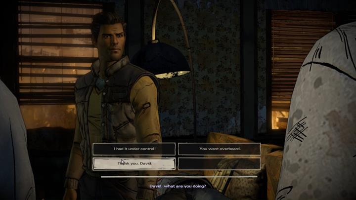 David disarms the woman and shoots the rising zombie - The Walking Dead: A New Frontier: Chapter 2 - Promises and Lies - The Walking Dead: A New Frontier: Episode 5 From the Gallows - The Walking Dead: The Telltale Series - A New Frontier Game Guide