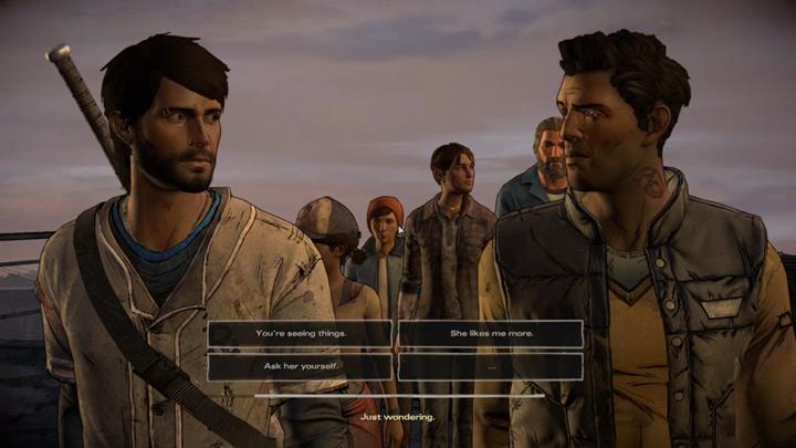 The conversation goes on - The Walking Dead: A New Frontier: Chapter 3 - Family Values - The Walking Dead: A New Frontier: Episode 5 From the Gallows - The Walking Dead: The Telltale Series - A New Frontier Game Guide