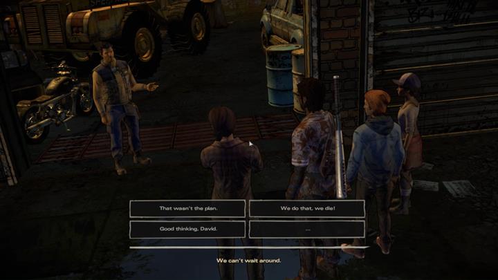 Sadly, David decides it is time to hit the road and leave Richmond - The Walking Dead: A New Frontier: Chapter 3 - Family Values - The Walking Dead: A New Frontier: Episode 5 From the Gallows - The Walking Dead: The Telltale Series - A New Frontier Game Guide