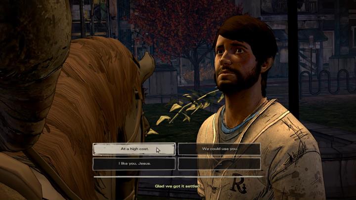Javi encounters Jesus after leaving the church - The Walking Dead: A New Frontier: Chapter 5 - Second Chances - The Walking Dead: A New Frontier: Episode 5 From the Gallows - The Walking Dead: The Telltale Series - A New Frontier Game Guide