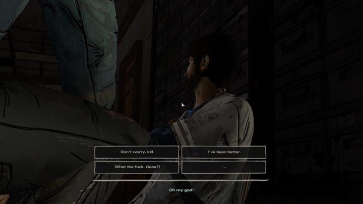Unexpectedly, Javier encounters Clementine, who browses the contents of the facilitys drawers - The Walking Dead: A New Frontier: Chapter 4 - Blood for Blood - The Walking Dead: A New Frontier: Episode 4 Thicker than Water - The Walking Dead: The Telltale Series - A New Frontier Game Guide