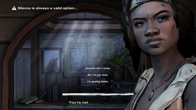 No matter what you choose, you wont die - Chapters 1 and 2 | Episode 1: In Too Deep - Episode 1: In Too Deep - The Walking Dead: Michonne Game Guide