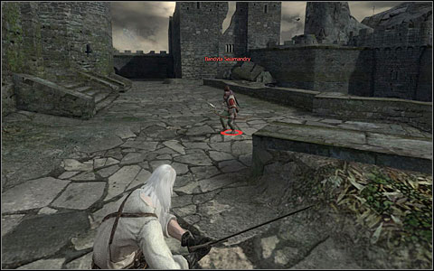 Run to the archer (M1 - Kaer Morhen Courtyard - part 2 | Walkthrough - Prologue - The Witcher Game Guide & Walkthrough