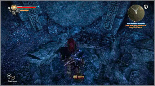 Go through the door (M20, 1) and afterwards the cage - on the right you will find a hole leading to the caves below the camp (M20, 2) - Where is Triss Merigold? (steps 8-10) | Act II Iorweth - Main missions - The Witcher 2 Assassins of Kings Guide