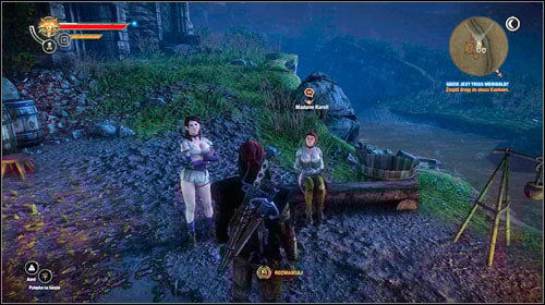 If you decide to go through the cave, head to Madame Karoll in the western part of the area (M19, 10) - Where is Triss Merigold? (steps 8-10) | Act II Iorweth - Main missions - The Witcher 2 Assassins of Kings Guide