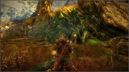 Once you finish them off, head right to the monsters nest (M8, 12) - The Kayran (steps 1-4) - Main missions - The Witcher 2 Assassins of Kings Guide