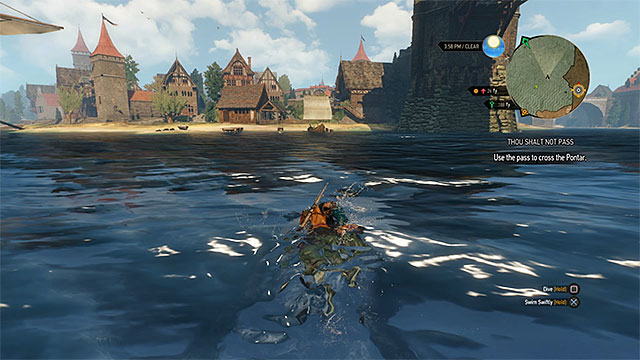 You can easily avoid the outposts without the need of obtaining a pass from the baron - The Witcher 3 Wild Hunt: Side quests, Inn by the Crossroads - list, walkthrough - The Witcher 3: Inn by the Crossroads - The Witcher 3 Wild Hunt Guide
