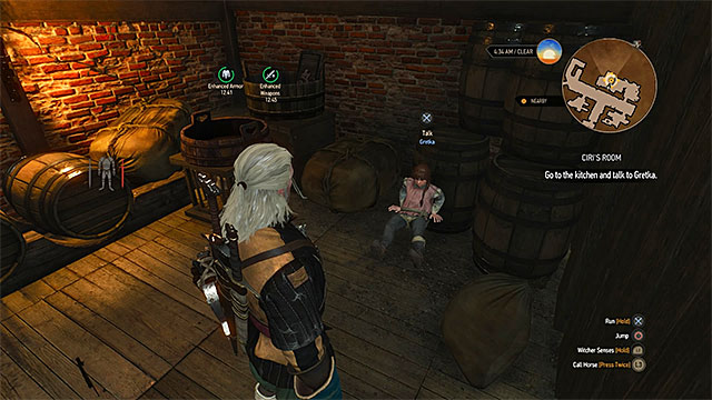 Gretka hides in the kitchen - The Witcher 3 Wild Hunt: Side quests, Crows Perch - list, walkthrough - The Witcher 3: Crows Perch - The Witcher 3 Wild Hunt Guide