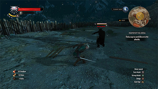Dont attack the ghost during the second fight on the arena - The Witcher 3 Wild Hunt: Side quests in Spikeroog - list, walkthrough - The Witcher 3: Spikeroog - The Witcher 3 Wild Hunt Guide