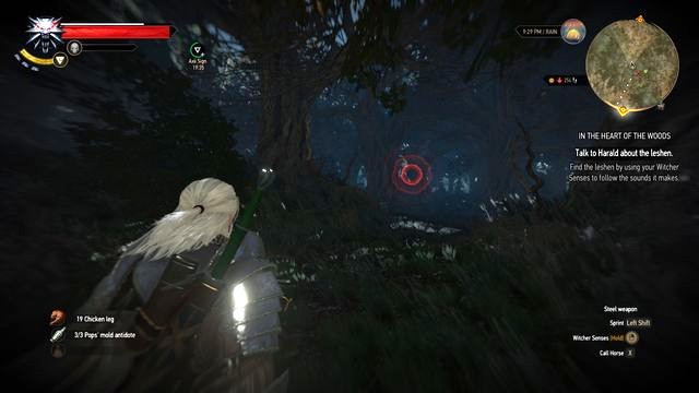 After destroying the totems walk towards the red point. - The Witcher 3 Wild Hunt: Side quests in Kaer Muire - list, walkthrough - The Witcher 3: Kaer Muire - The Witcher 3 Wild Hunt Guide