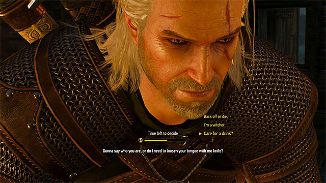 Make the decision before time runs out - The Witcher 3 Wild Hunt: The Nilfgaardian Connection - walkthrough - The Witcher 3: Prologue and White Orchard - The Witcher 3 Wild Hunt Guide