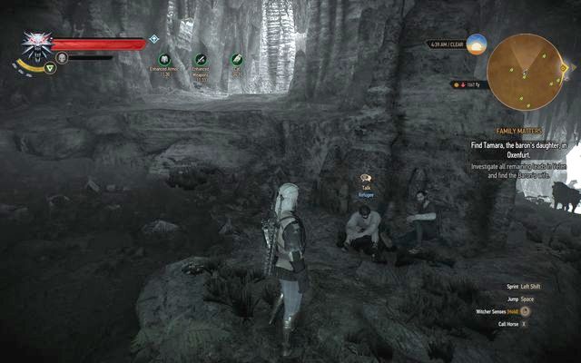 Merchants in the cave - The Witcher 3 Wild Hunt: Witcher contracts, Crookbag Bog - walkthrough - The Witcher 3: Crookback Bog - The Witcher 3 Wild Hunt Guide