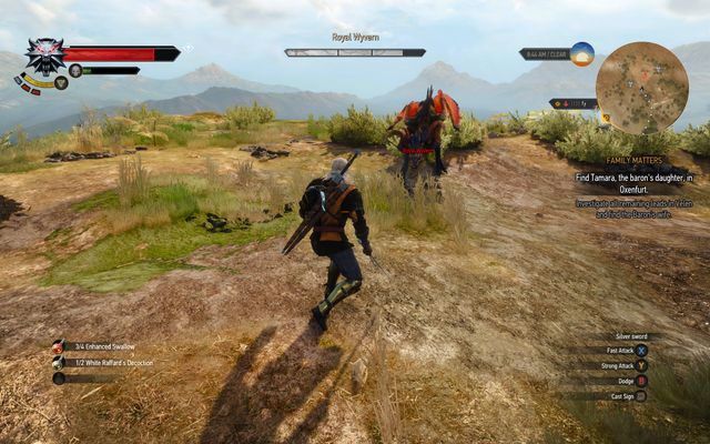 Royal wyvern - The Witcher 3 Wild Hunt: Witcher contracts, Crookbag Bog - walkthrough - The Witcher 3: Crookback Bog - The Witcher 3 Wild Hunt Guide
