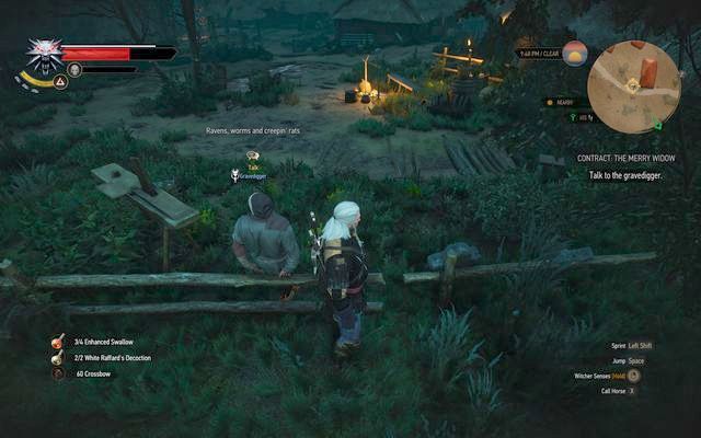 The gravedigger - The Witcher 3 Wild Hunt: Witcher contracts, Crookbag Bog - walkthrough - The Witcher 3: Crookback Bog - The Witcher 3 Wild Hunt Guide