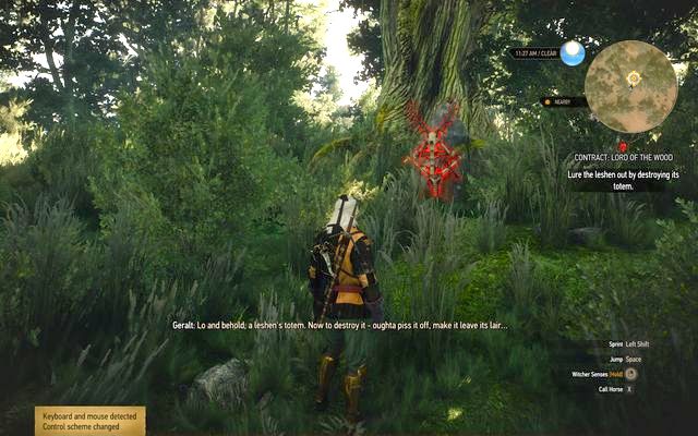 Leszen totem in the forest - The Witcher 3 Wild Hunt: Witcher contracts, Farcorners - list, walkthrough - The Witcher 3: Farcorners - The Witcher 3 Wild Hunt Guide