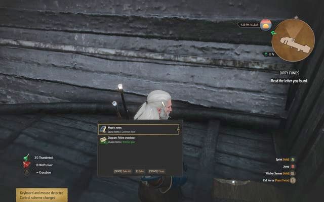 The notes and the diagram hidden in the chest on the ship - The Witcher 3 Wild Hunt: Treasure hunt, Farcorners - list, walkthrough - The Witcher 3: Farcorners - The Witcher 3 Wild Hunt Guide